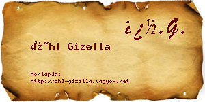 Öhl Gizella névjegykártya
